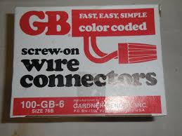 Gardner Bender Gb 6 10 006 Screw On Wire Connector Nut Size 76b 15 Boxes 100 Box