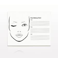 For arts and crafts activity and rising motivation. 50 Page Face Makeup Chart Pad 17105 Qosmedix