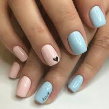 Easy Black And Blue Nail Designs 70 Simple Nail Design Ideas That Are Actually Easy Trendy Nails Nail Designs Valentines Pink Nails