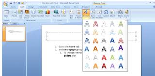 Click a style you like to select it. How To Work With Text In Powerpoint 2007 Universalclass