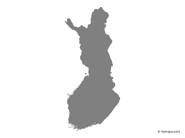 Finland is one of the world's most northern and geographically remote countries and is subject to a severe climate. Grey Map Of Finland Free Vector Maps