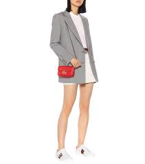 This red gucci super mini marmont leather matelassé bag is so small your other half will never even notice it's there (which means you won't have to come up with another excuse for your spending habits. Gg Marmont Super Mini Shoulder Bag Gucci Mytheresa Com