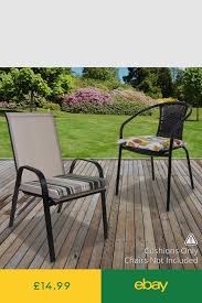 2pk Chair Cushion Seat Pad Outdoor Tie On Garden Patio Furniture Removable Cover Outdoor Furniture Sets Furniture Outdoor Chairs