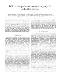 BCL: a compositional contract language for embedded systems