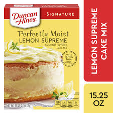 We suggest you choose the juiciest, untreated lemons, so that your fluffy lemon cake will remain even more etched in the memory of your guests' taste buds! Duncan Hines Signature Perfectly Moist Lemon Supreme Cake Mix 15 25 Oz Walmart Com Walmart Com