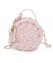 Handbag Leather Crossbody Shoulder Pink C418cahxr2o Tassel Crossbody Bag Womens Crossbody Bag Chain Shoulder Bag