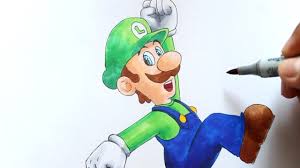 Wie Zeichnet Man Luigi Super Mario Zeichen Tutorial Youtube
