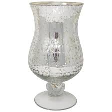 Privilege large metal leaf candle holder, silver amazon $ 12.50. Large Mercury Glass Hurricane Candle Holder Silver