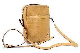 Auth LOUIS VUITTON Danube Epi Leather Yellow Mustard Crossbody Bag Used  France