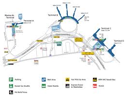 To help you find your way once you get to your destination, the map you print out will have numbers on the various icons that correspond to a list with the most interesting. Laguardia Airport Airline Terminals Map