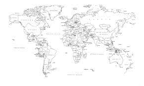 There is an era of black and white of human evolution in the technology field. Black And White World Map Labeled Countries World Map Printable World Political Map Free Printable World Map