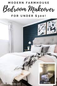 See more ideas about bedroom makeover, bedroom decor, home decor. Modern Farmhouse Bedroom Makeover For Under 300 Joyful Derivatives
