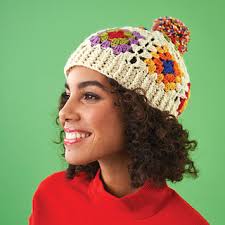 Granny Square Hat pattern by Fran Morgan