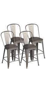 Our artiss dining chair is a firm statement in sophistication that stands proud in your dining room. Amazon Com Yaheetech Iron Metal Dining Chairs Stackable Side Chairs Tolix Bar Chairs With Back Indoor Outdoor Classic Chic Industrial Vintage Bistro Cafe Trattoria Kitchen Gun Metal Set Of 4 Furniture Decor