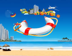 как вырезать объект и вставить на другой фон в фотошопе Real Estate Summer Camp Activity Poster Background Material