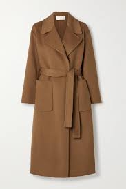 Build your forever wardrobe with the latest michael michael kors coats now at farfetch. Hellbraun Mantel Aus Einer Gefilzten Wollmischung Mit Gurtel Michael Michael Kors Net A Porter