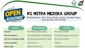 Info lowongan kerja di medan. Lowongan Kerja Medan Rsu Mitra Medika Group Buka Loker Untuk 4 Posisi Tribun Medan
