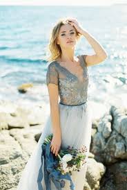 Bridal the wedding gown of. Elegant Spanish Seaside Wedding Inspiration Spain Wedding Inspiration Blue Wedding Dresses Wedding Dresses Lace Goddess Wedding Dress