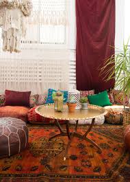 Moroccan Floor Seating Corner Featuring The Zara Table Patina Floor Seating Floor Seating Living Room Dining Area Decor