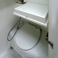 Thetford Banktoilette Einem Klappbaren Waschbecken Und Einer Dusche Das Warmwasser Wird Uber Einen 15 Liter Boiler 230v Aufgeh Waschbecken Dusche Toilette