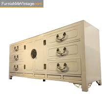 9 drawers each 14 interior depth. Vintage Hickory And White Lacquered Chinoiserie Dresser
