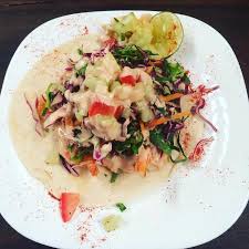 Topped with shredded red cabbage oops! Fish Taco Beer Puerto Escondido Restaurant Reviews Phone Number Photos Tripadvisor