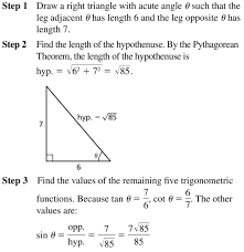 Using right triangles to evaluate trigonometric functions. Big Ideas Math Algebra 2 Answers Chapter 9 Trigonometric Ratios And Functions Ccss Math Answers