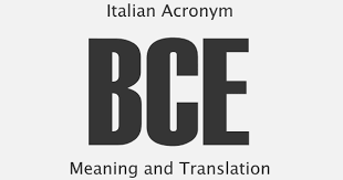 Has much more to do with elimination of christian doctrine and beliefs than it. What Does Acronym Bce Stand For In Italian