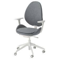 Black And White Striped Desk Chair Hattefjall Office Chair With Armrests Gunnared Medium Gray White Ikea Office Chair Chair Office Chair Design