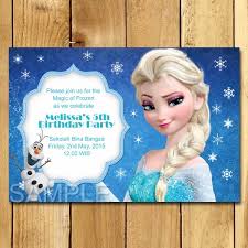 Kartu Undangan Ulang Tahun Frozen Kartu Ulang Tahun Ulang Tahun Frozen