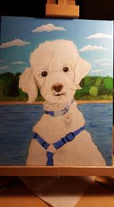 Painted a portrait of my dog Bud