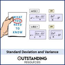 Standard deviation tells you how spread out the data is. Standard Deviation And Variance 2 Worksheets By Outstanding Resources Mathlessons Math Elementarymath Mathcen Standard Deviation Math Lessons Fun Math