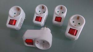 Unsere produktpalette umfasst zahlreiche schalterprogramme, lichtschalter, bewegungsmelder. 5 X Steckdosen Schalter Abschaltbare Steckdose Mit Beleuchtetem Schalter Stecker Ebay