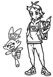 Walmart.com has been visited by 1m+ users in the past month Coloring Page Pokemon Season 23 Journeys Goh Scorbunny 2