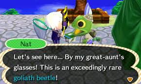 Find out the spawn conditions, sell price, what time of the day and year it spawns, and more! Animal Crossing New Leaf Going For Gold Verbal Diarrhoea