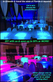 Bar Mitzvah Light Up Glow Up Lighting Tables Boca Decor Boca Raton Outdoor Party Lighting Orlando Travel Mitzvah Decor