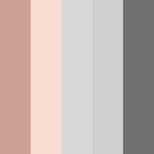 This soft, warm blue is a beautiful contrast to the warm undertones of a rose gold color. Rose Gold And Silver Color Palette Silver Color Scheme Silver Color Palette Rose Gold Color Palette