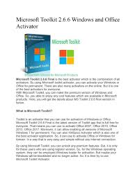 Kms activator for windows 10 is a very useful tool that can activate your . Microsoft Toolkit Co By Kmspico Co Issuu