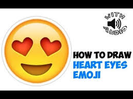 Learn How To Draw This Famous Emoji The Heart Eyed Face Emoji This Is A Great Emoji To Use For When You Want To Show Peo Heart Drawing Eyes Emoji Heart