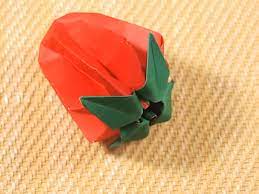 How To Fold Strawberry Origami Origami Origami Apple Paper Fruit