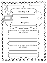 Use This To Check Understanding Of Protagonist And Antagonist With Text Evidence Protagonist Antagonist Pinterest Teachers