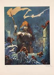 Regis Loisel Pelisse Au Flambeau Le Temple De L Oubli Fantasy Illustration Graphic Arts Illustration Dark Fantasy Art