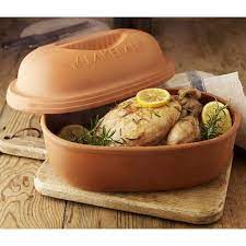 Glazed Terracotta Roaster In Roasting At Lakeland Chicken Roaster Roasting Cooking Equipment