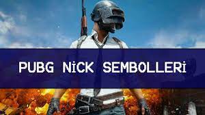 pubg nick sembolleri tum semboller semboller oyun dunyasi oyun