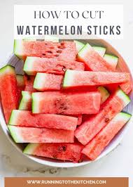 how to cut watermelon sticks