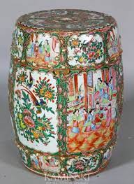 Rose Medallion Garden Seat China 19th Century Garden Seating Art Decor Decor