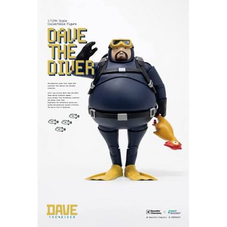 DOWNPAYMENT for Beautiful Chemistry MINTROCKET: DAVE THE DIVER 1/12 Action Figure