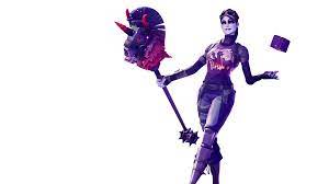 Fortnite Dark Bomber Skin With Cube In Her Hands Png Image Fortnite Png Images Image