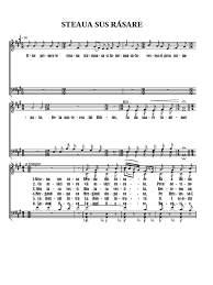 Изгряваща звезда като голяма мистерия звездата свети и светът обявява и светът обявява. Steaua Sus RÄƒsare