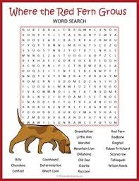 Where The Red Fern Grows Novel Study Activity School Kids Crafts Middle School Novel Studies Novel Studies